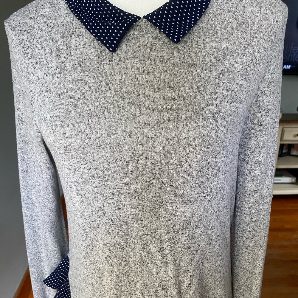 Sweater W/ Built In Collar - Picture 2 of 6
